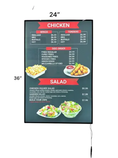 C001A-A2 60X120 POSTER RACK LIGHT BOX